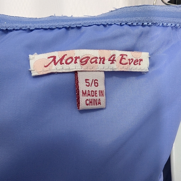 Morgan 4 Ever Strapless Short Formal, Pastel Periwinkle, Size 5/6 - Picture 11 of 13